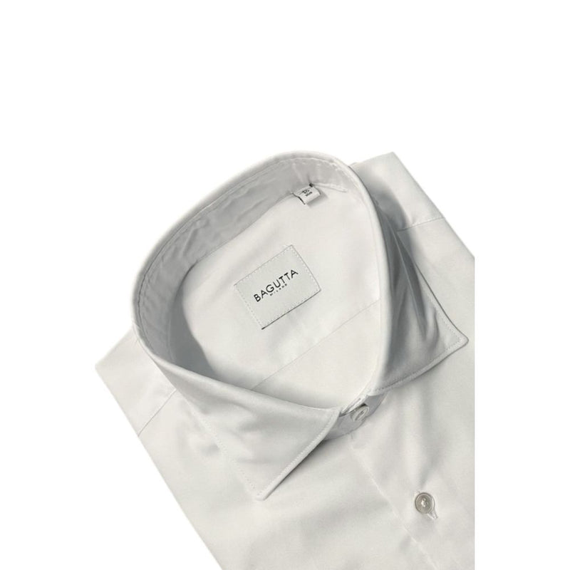 Chemise en Coton Blanc pour Homme Bagutta - Élégance et Confort