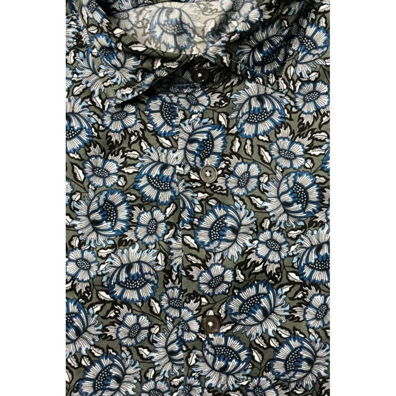 Bagutta Multicolor Cotton Men Shirt - Slim Fit Fantasy Print