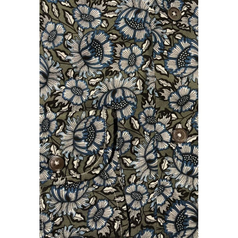 Bagutta Multicolor Cotton Men Shirt - Slim Fit Fantasy Print