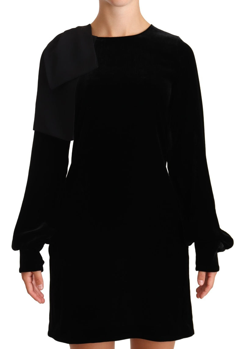 N.21 A-line Black Long Sleeve Mini Dress - Timeless Elegance