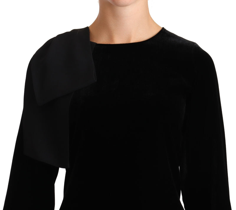 N.21 A-line Black Long Sleeve Mini Dress - Timeless Elegance