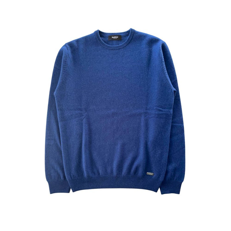 Baldinini Trend Blue Cashmere Sweater - Luxurious Comfort