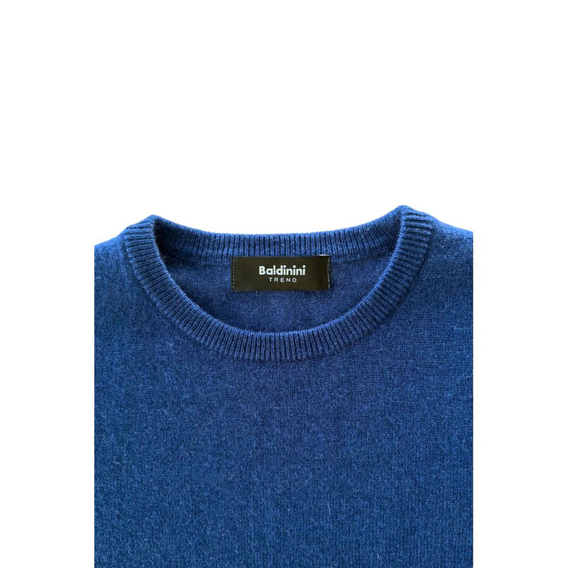 Baldinini Trend Blue Cashmere Sweater - Luxurious Comfort