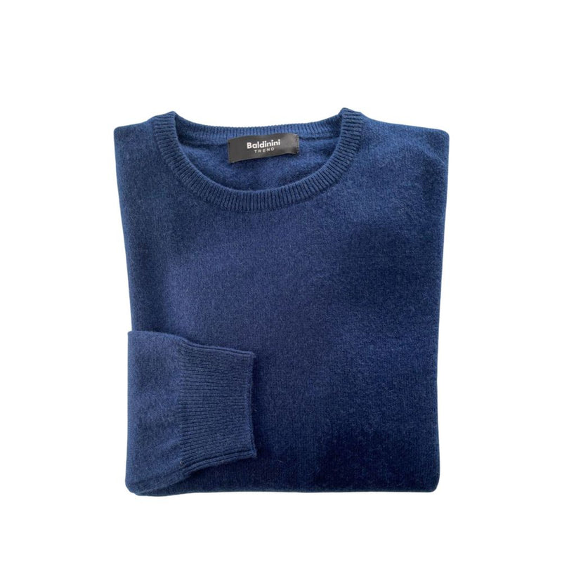 Baldinini Trend Blue Cashmere Sweater - Luxurious Comfort