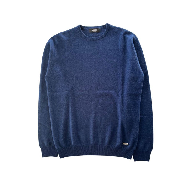 Baldinini Trend Blue Cashmere Sweater - Luxurious Comfort