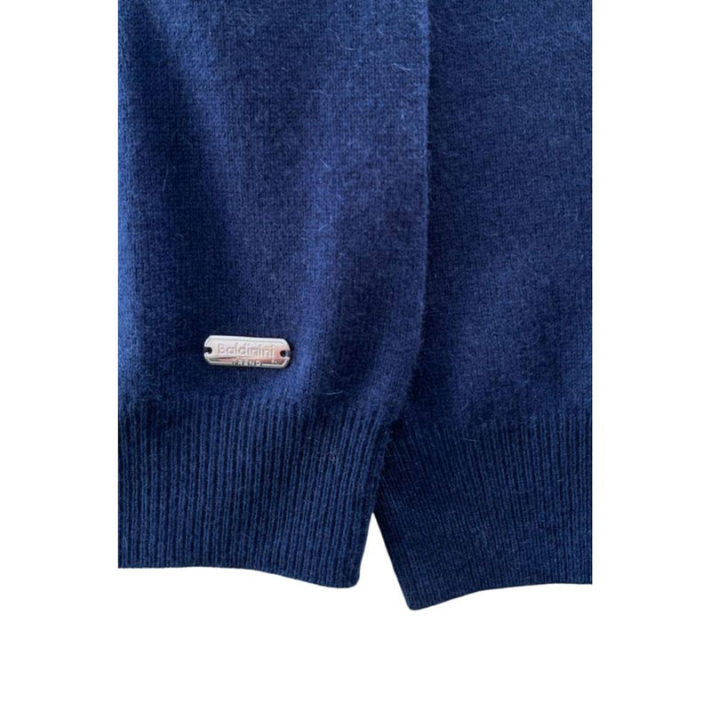 Baldinini Trend Blue Cashmere Sweater - Luxurious Comfort