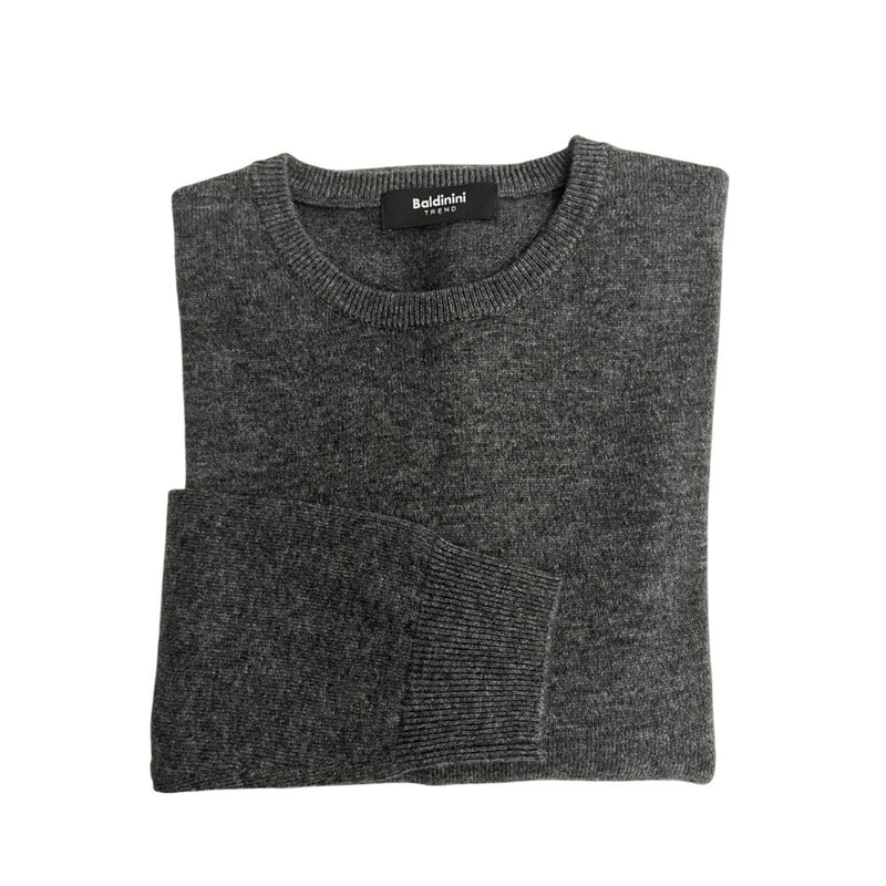 Baldinini Trend Gray Cashmere Sweater - Luxurious Comfort