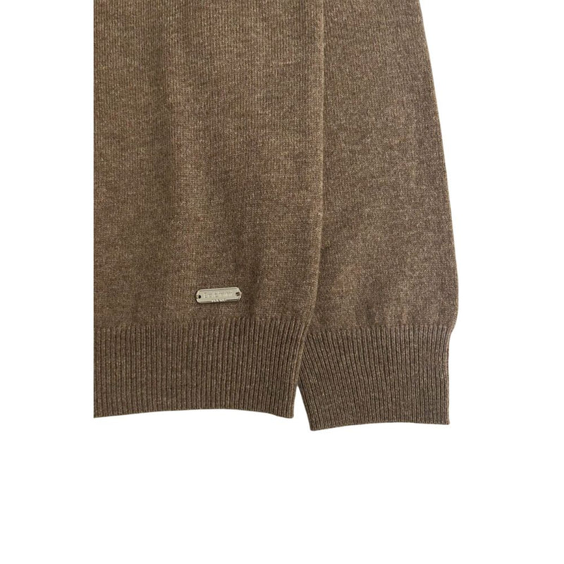 Baldinini Trend Brown Cashmere Sweater - Luxurious Comfort