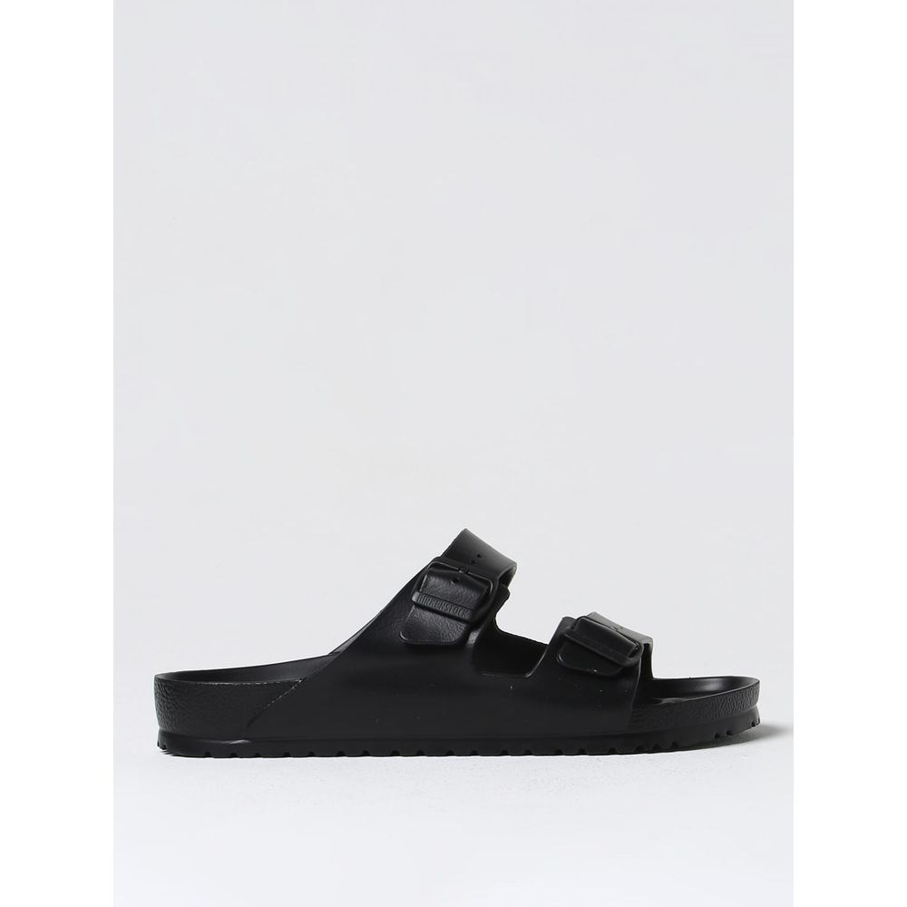 Sandales plates Birkenstock noires en EVA