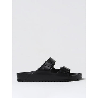 Sandales plates Birkenstock noires en EVA