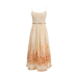 Robe longue multicolore en coton Zimmermann