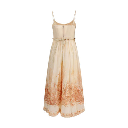 Robe longue multicolore en coton Zimmermann