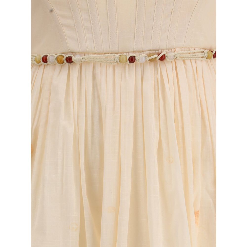 Robe longue multicolore en coton Zimmermann