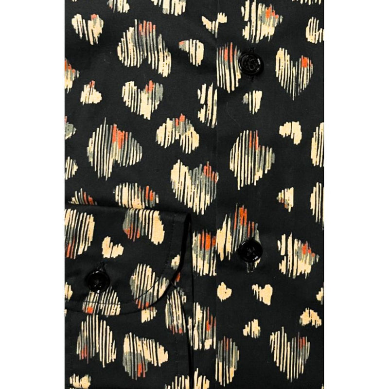 Bagutta Multicolor Cotton Shirt - Slim Fit with Fantasy Print
