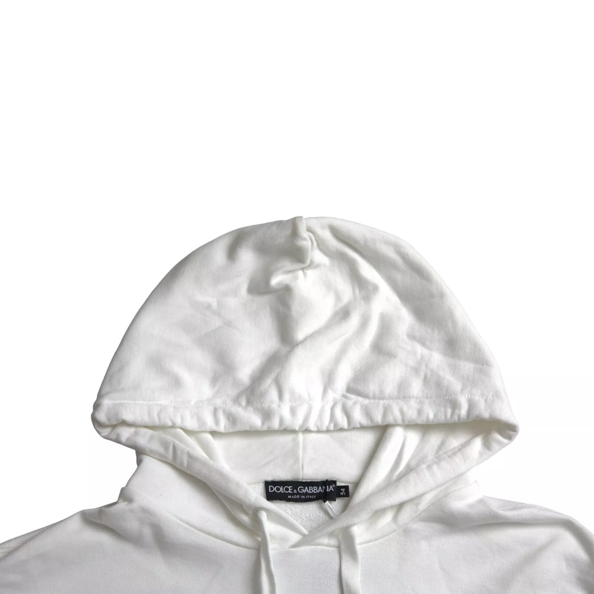 Sweat-shirt à capuche Dolce &amp; Gabbana en coton blanc pour homme