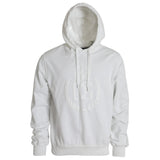 Sweat-shirt à capuche Dolce &amp; Gabbana en coton blanc pour homme