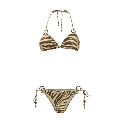 Bikini marron en polyamide Zimmermann