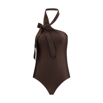 Maillot de bain une pièce en polyamide marron Zimmermann