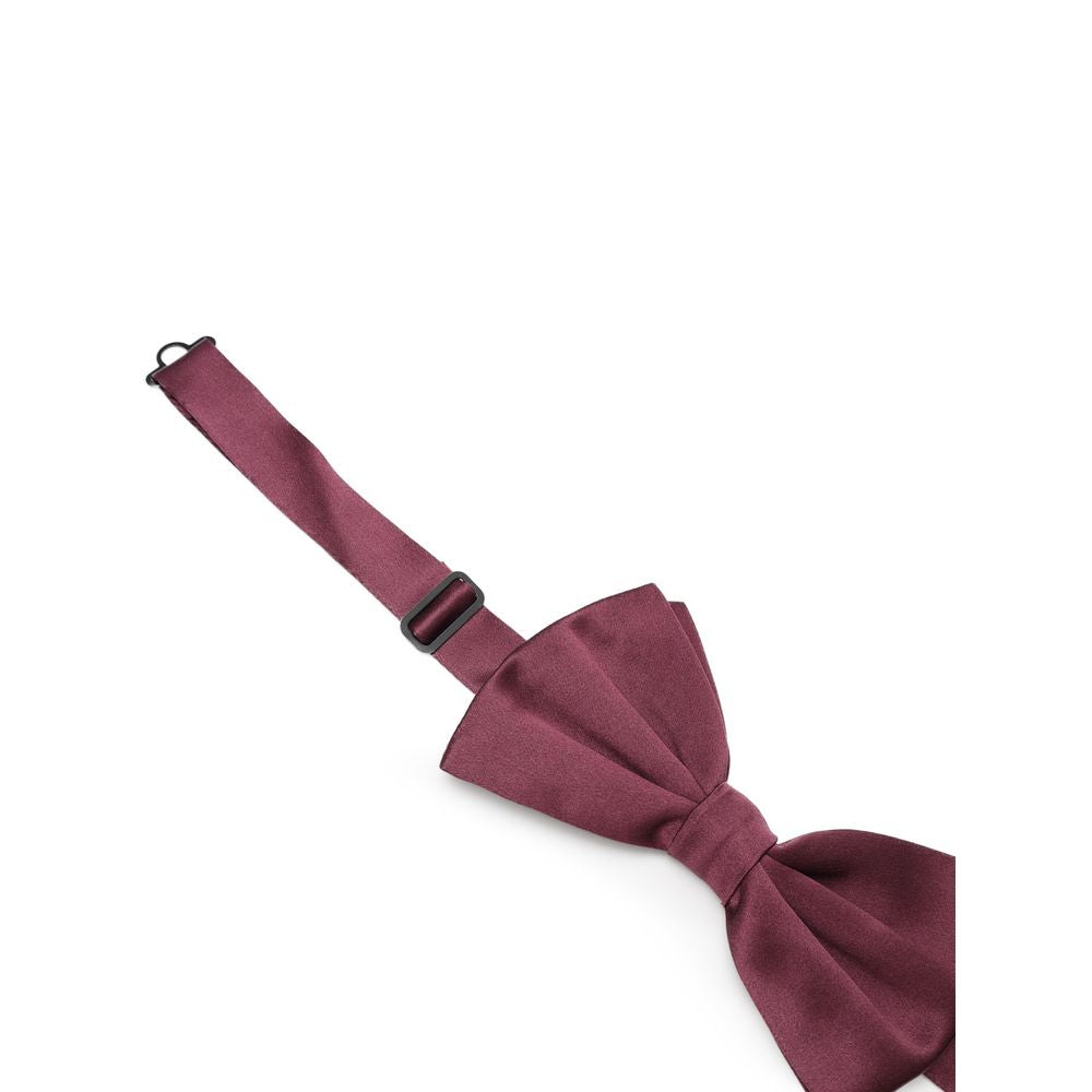 Nœud papillon en soie bordeaux Dolce &amp; Gabbana