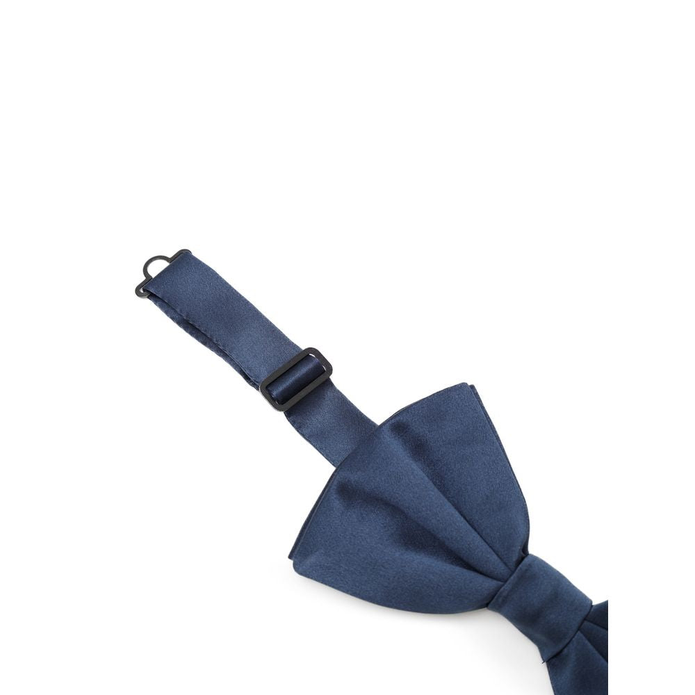 Nœud papillon en soie bleue Dolce &amp; Gabbana