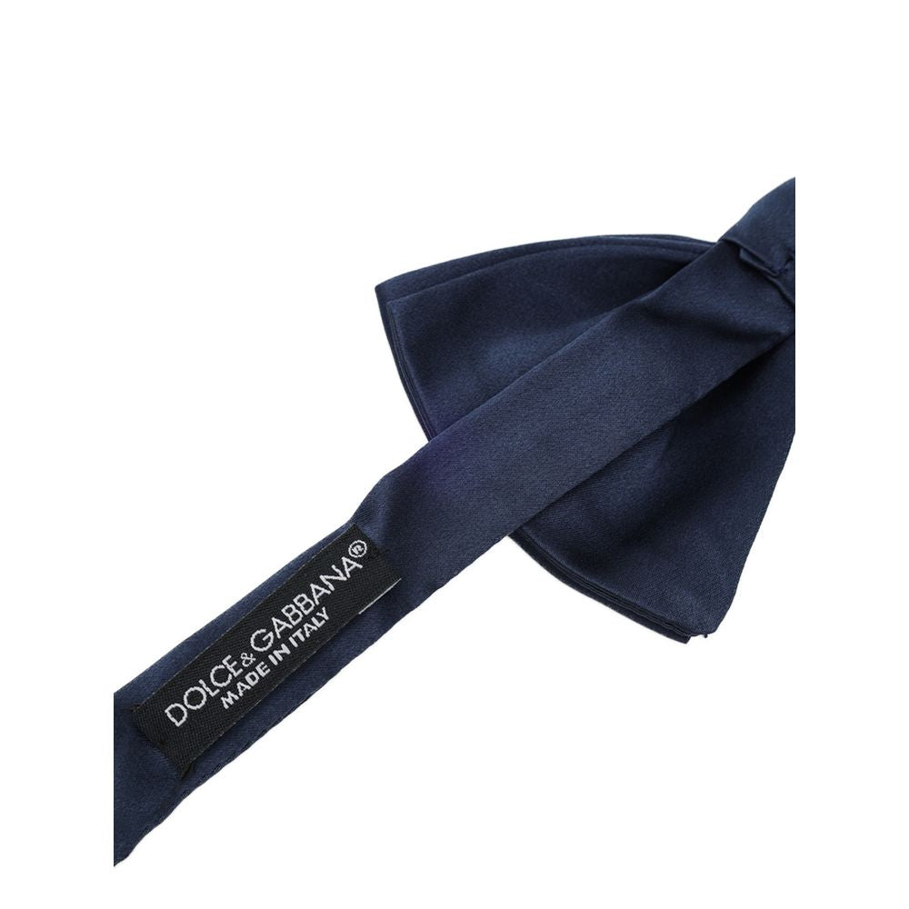Nœud papillon en soie bleue Dolce &amp; Gabbana