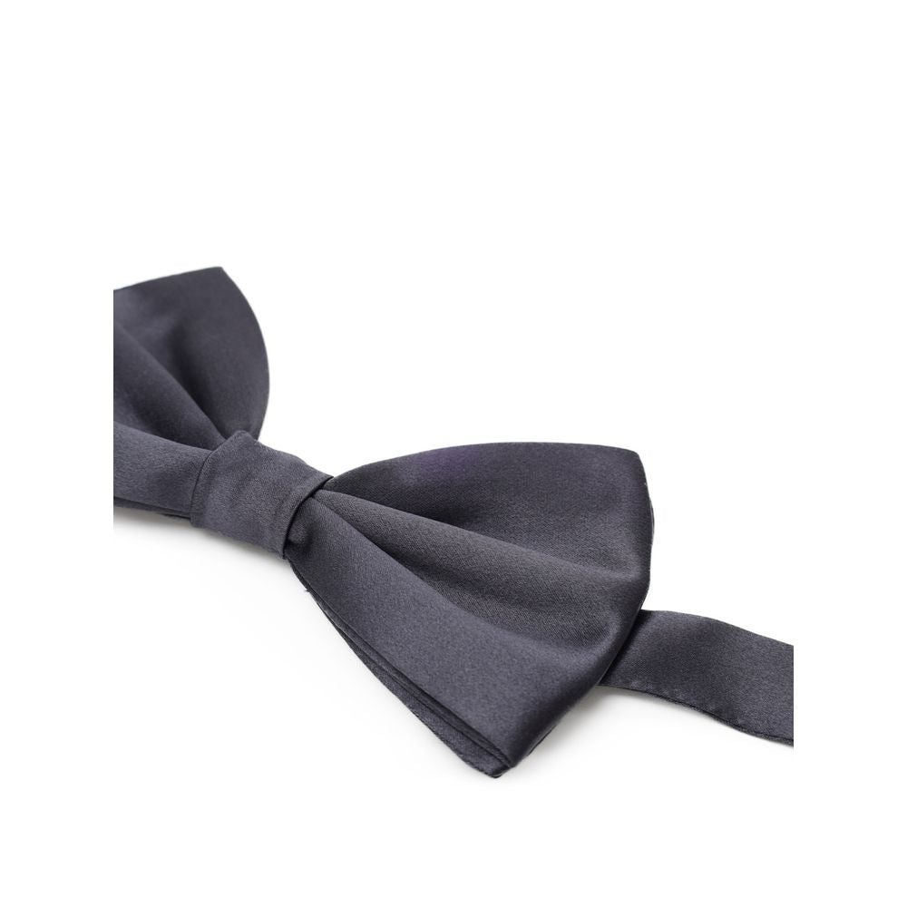 Nœud papillon en soie grise Dolce &amp; Gabbana