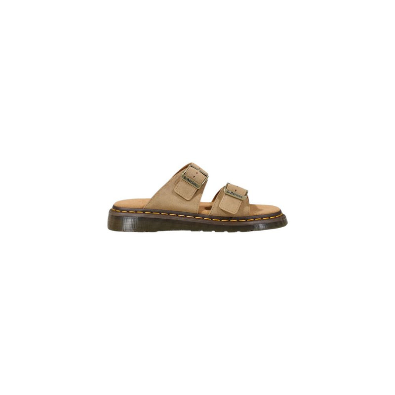 Dr. Martens Josef Beige Leather Flat Sandals for Unisex