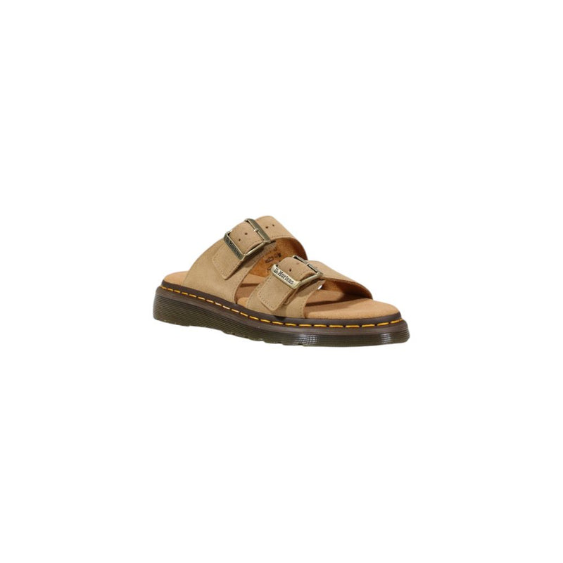 Dr. Martens Josef Beige Leather Flat Sandals for Unisex