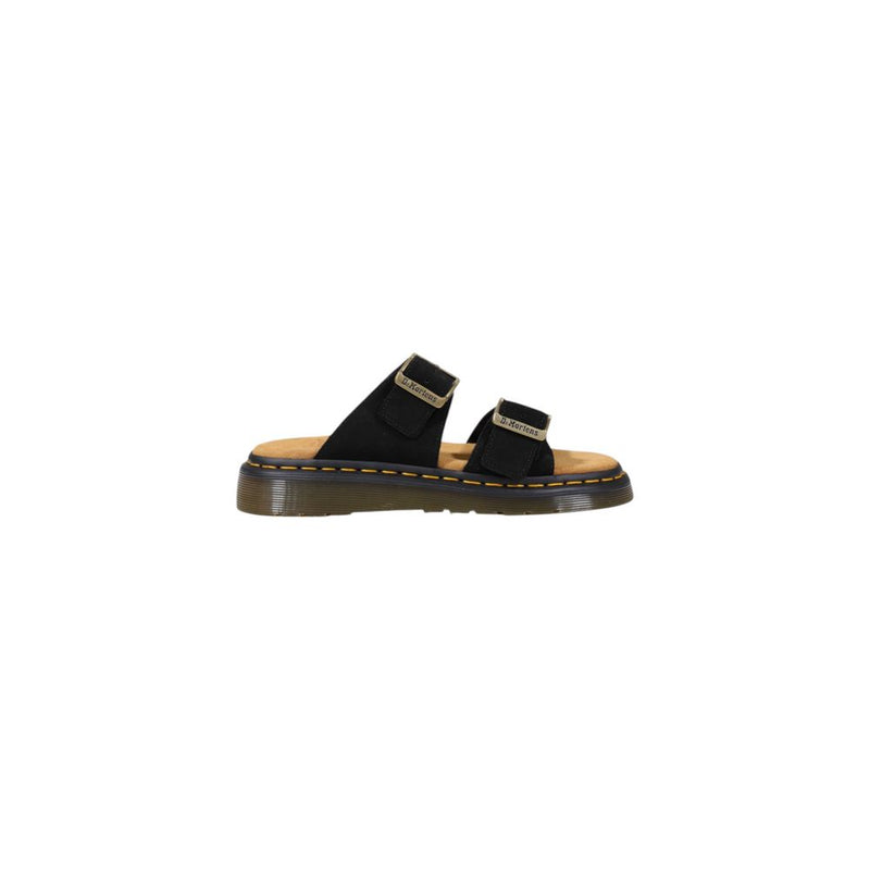 Dr. Martens Josef Black Leather Flat Sandals for Men