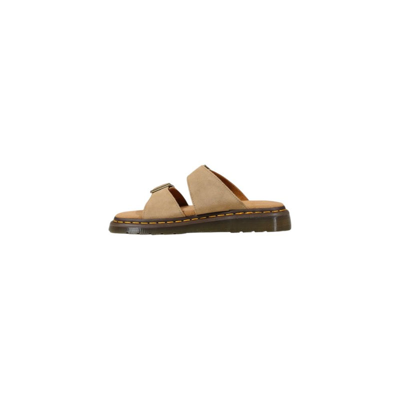 Dr. Martens Josef Beige Leather Flat Sandals for Unisex