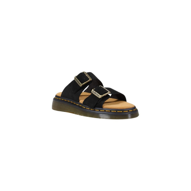 Dr. Martens Josef Black Leather Flat Sandals for Men