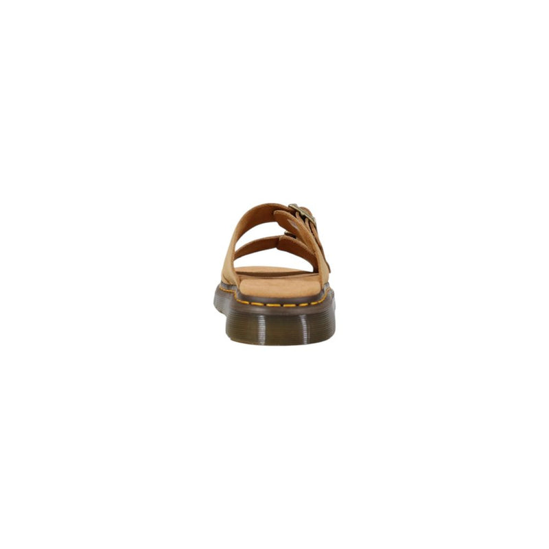 Dr. Martens Josef Beige Leather Flat Sandals for Unisex