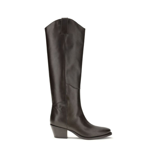 Bottes Bos Taurus en cuir de veau marron PAROSH