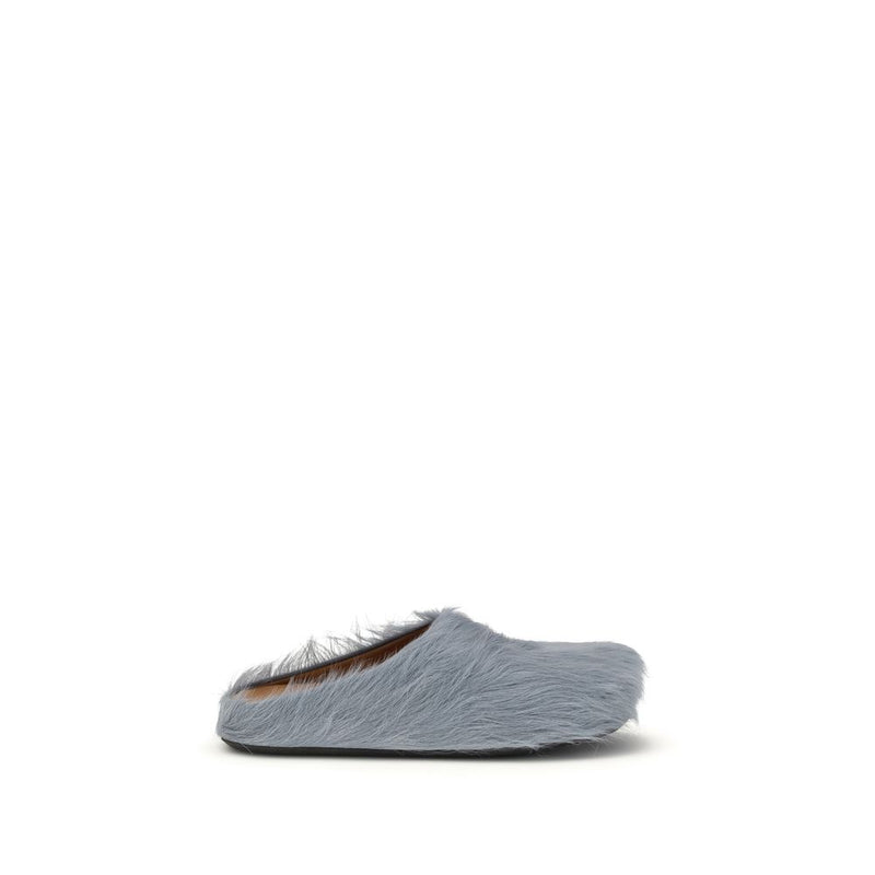 Marni Light Blue Rubber Mules - Élégance et Confort