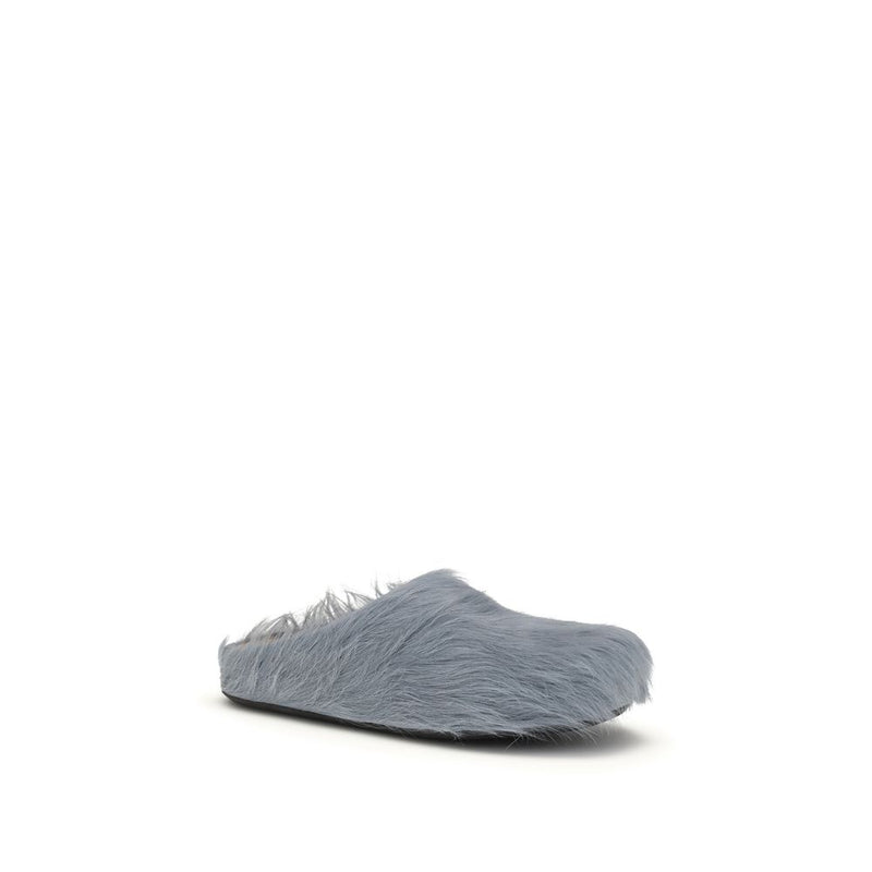 Marni Light Blue Rubber Mules - Élégance et Confort
