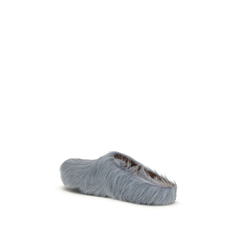 Marni Light Blue Rubber Mules - Élégance et Confort