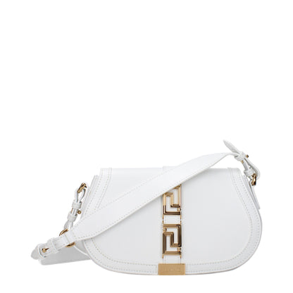Sac bandoulière Versace en cuir blanc