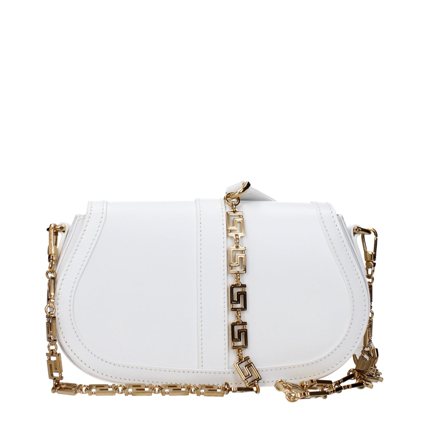 Sac bandoulière Versace en cuir blanc