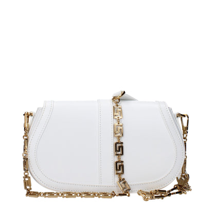 Sac bandoulière Versace en cuir blanc