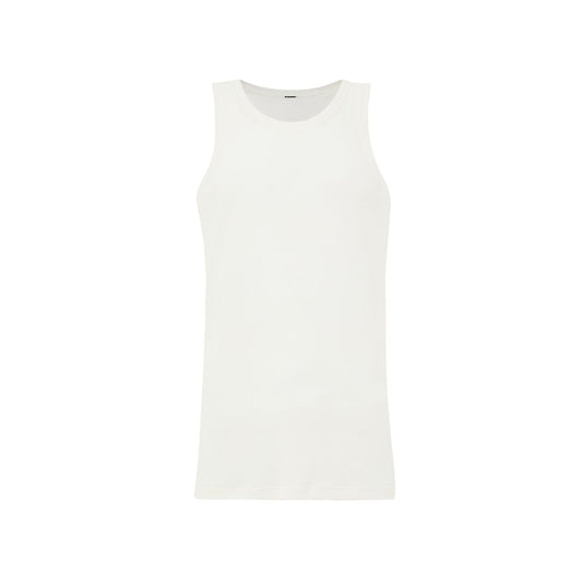 Veste sans manches en coton blanc Jil Sander