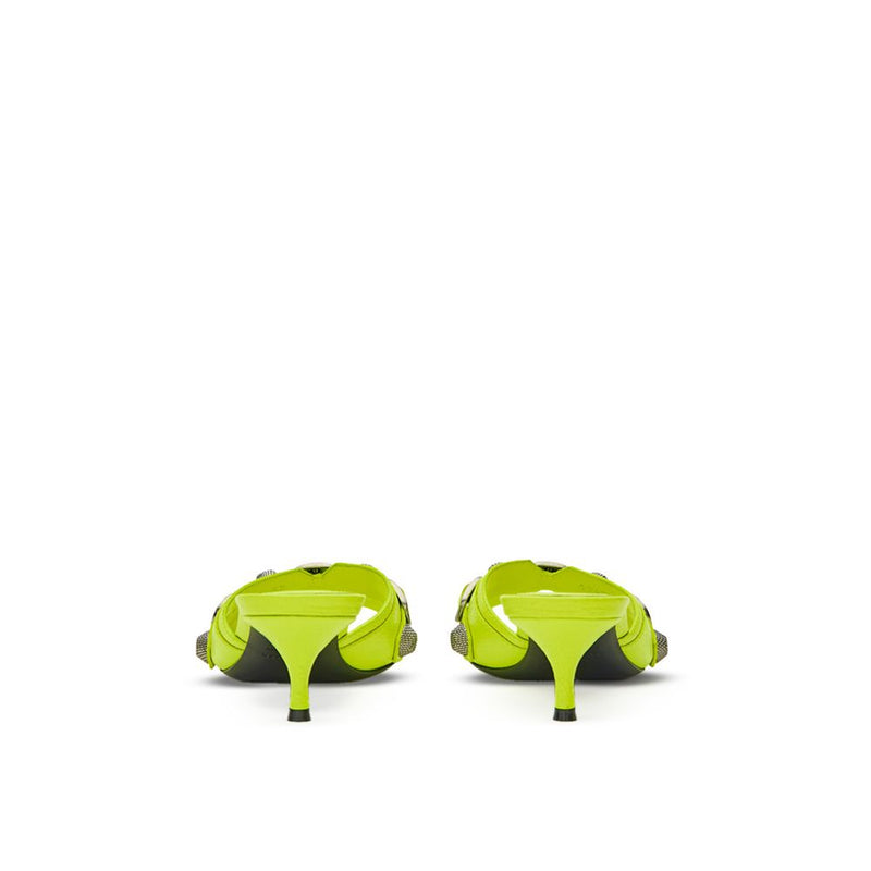 Balenciaga Yellow Leather Mules - Fluorescent Cagole Design