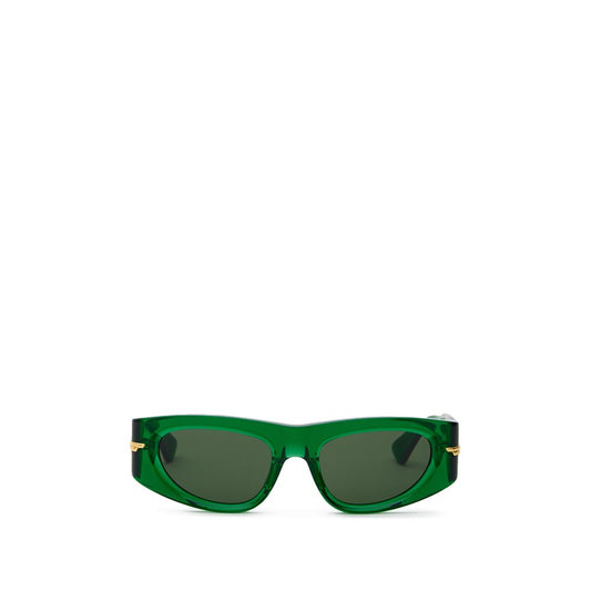 Lunettes de soleil Bottega Veneta en acétate vert