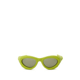 Lunettes de soleil Bottega Veneta en acétate jaune
