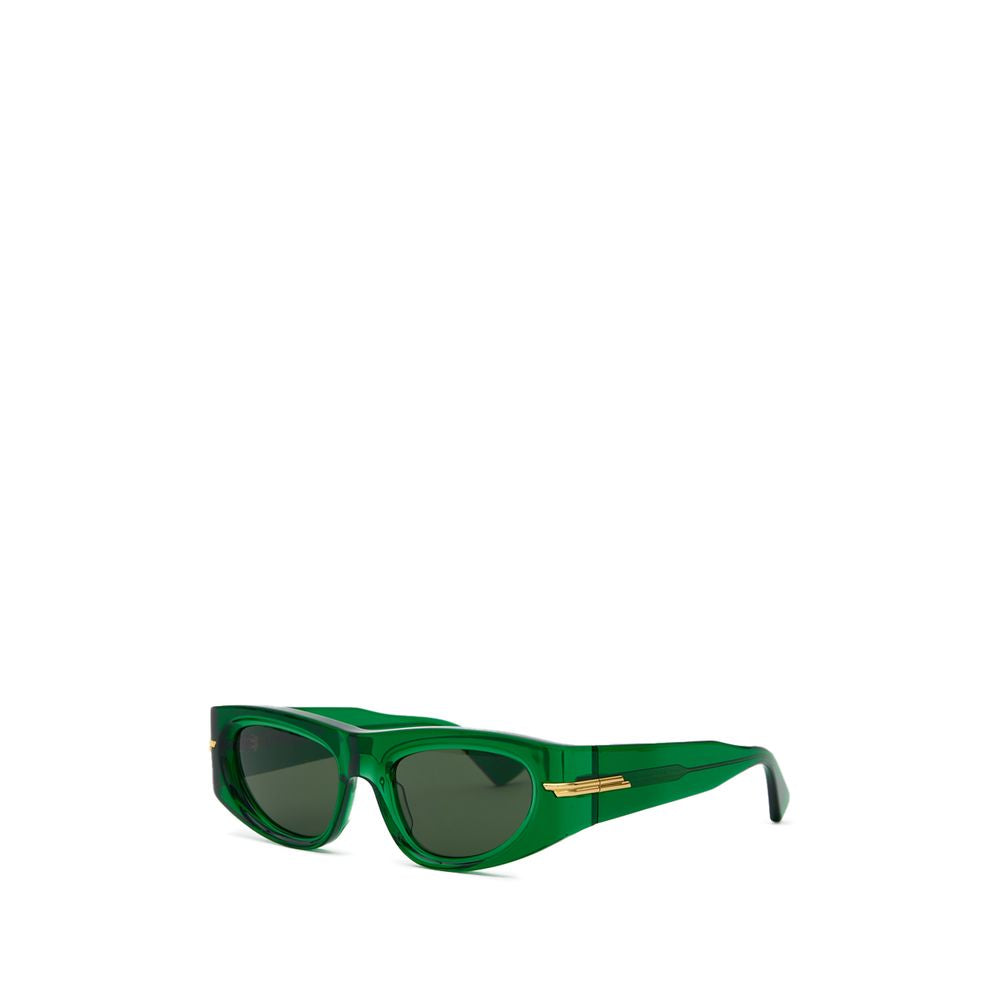 Bottega Veneta Groene Acetaat Zonnebril