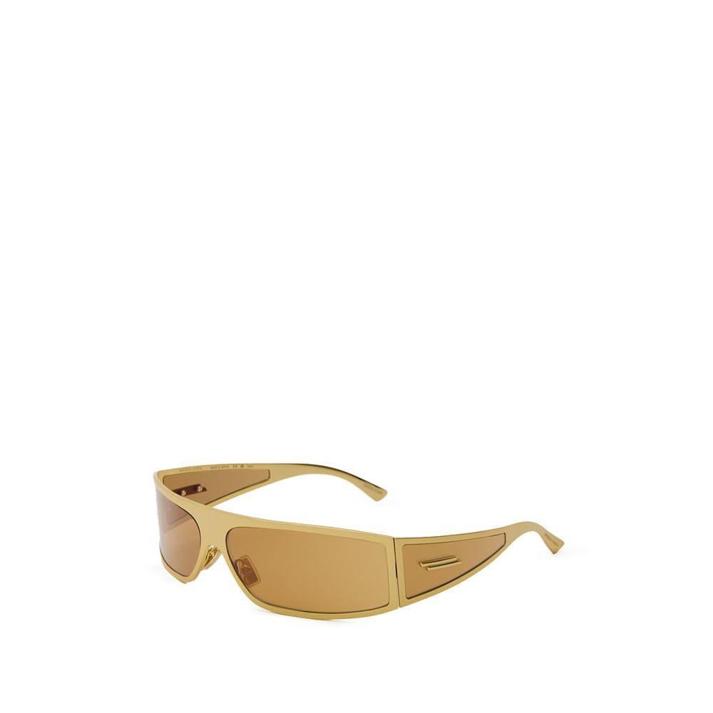 Lunettes de soleil Bottega Veneta en métal doré