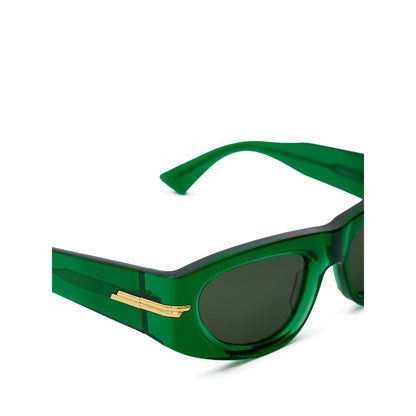 Bottega Veneta Groene Acetaat Zonnebril