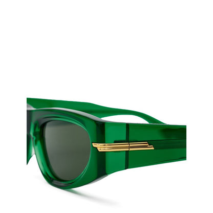Bottega Veneta Groene Acetaat Zonnebril