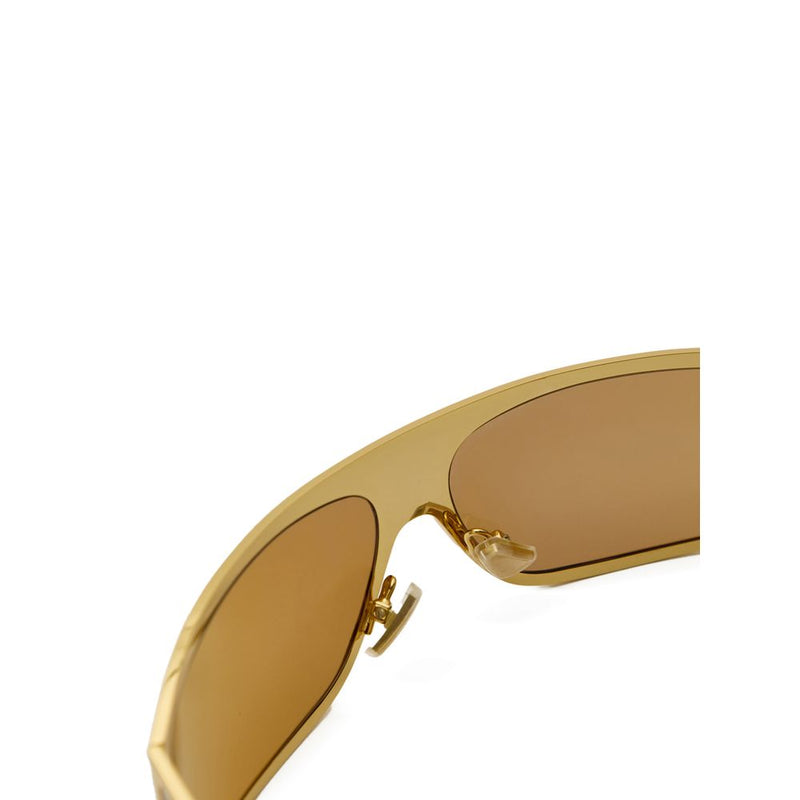 Lunettes de soleil Bottega Veneta en métal doré
