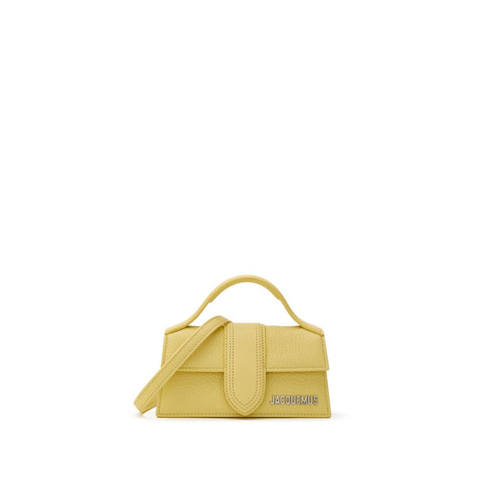 Sac à main en cuir jaune Jacquemus