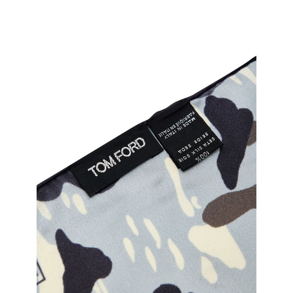 Pochette en soie grise Tom Ford